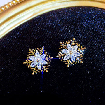 Wholesale 925 Silver Earring Gold Plated Women CZ sterling silver earrings